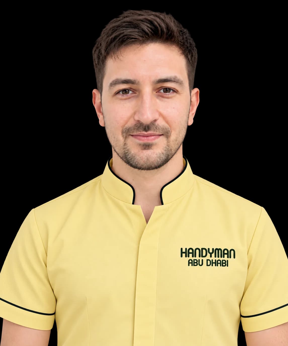 Handyman Abu Dhabi technician in the yellow company uniform